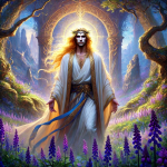 DALL·E 2024-08-09 00.15.44 - A masterpiece image of Andras, the God who was worshipped in the ...png